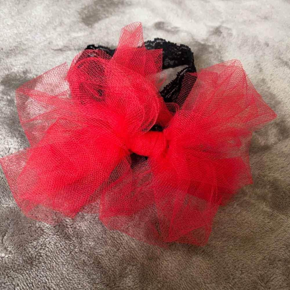 Red Bow Headband